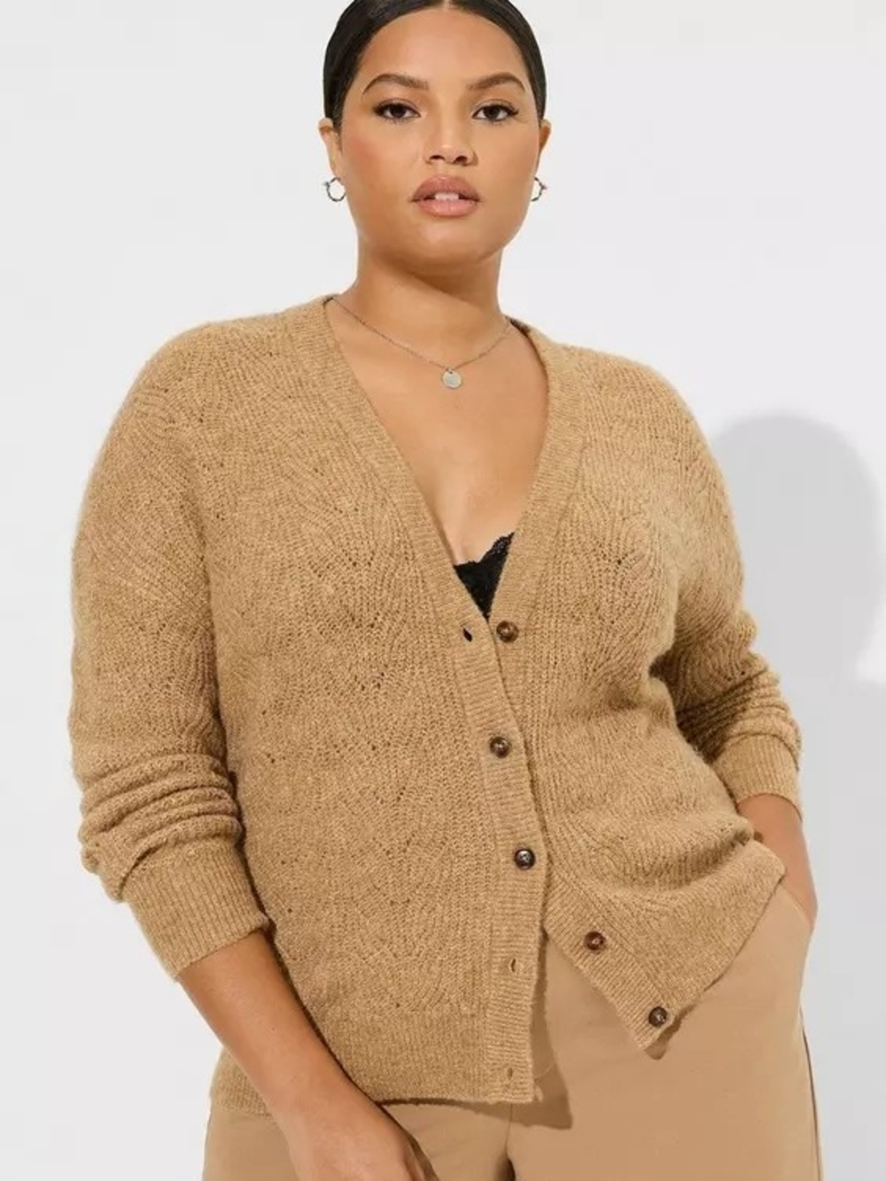 Torrid Vegan Cashmere V-Neck Cardigan Sweater 2x